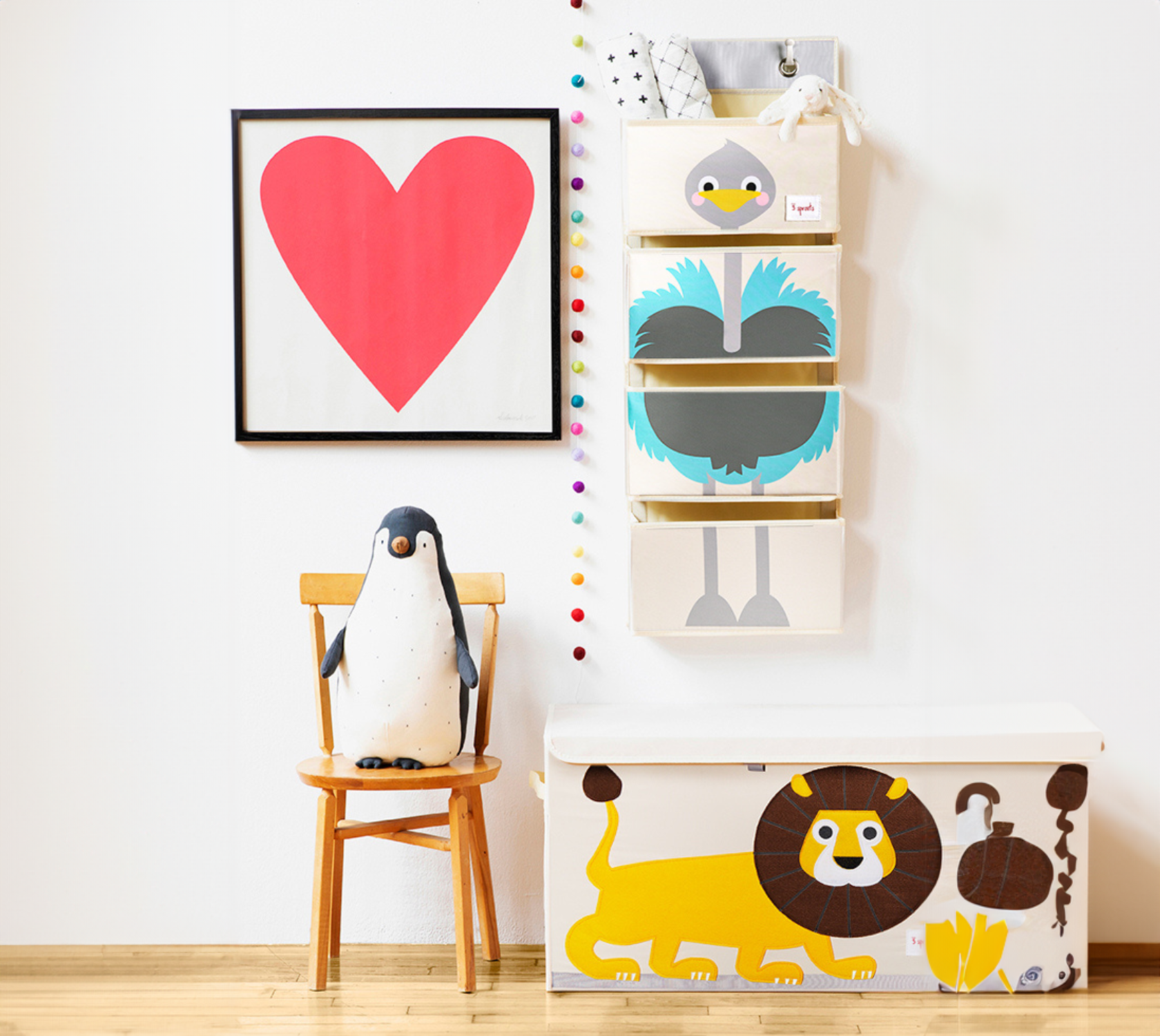 3-sprouts-organiseur-mural-autruche-4-poches image 3
