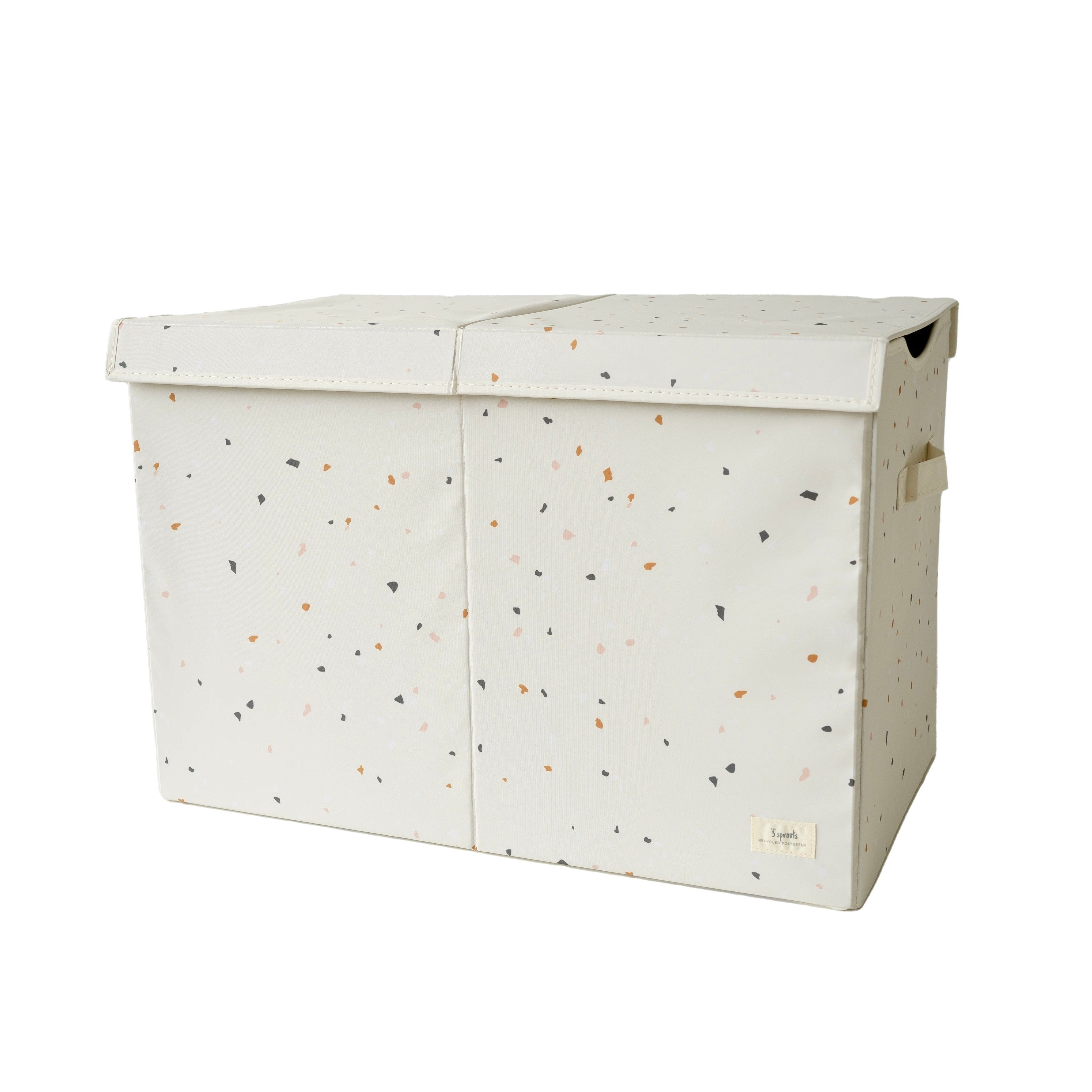 3-sprouts-terrazzo-cr-me-coffre-de-rangement-pliable-en-tissu-recycl image 1