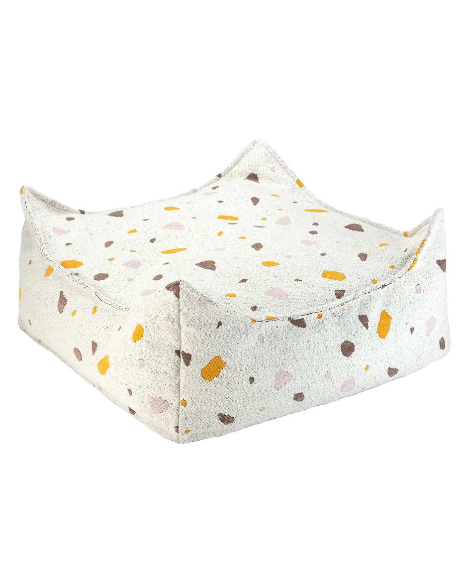 wigiwama-ottoman-carr-housse-de-rechange-terrazzo-marble image 2