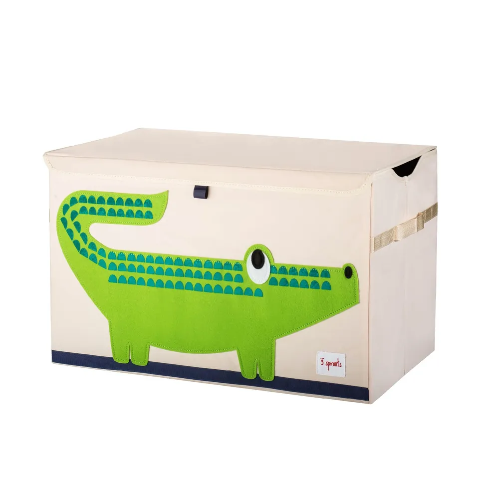 3-sprouts-coffre-jouets-crocodile-en-feutrine image 1