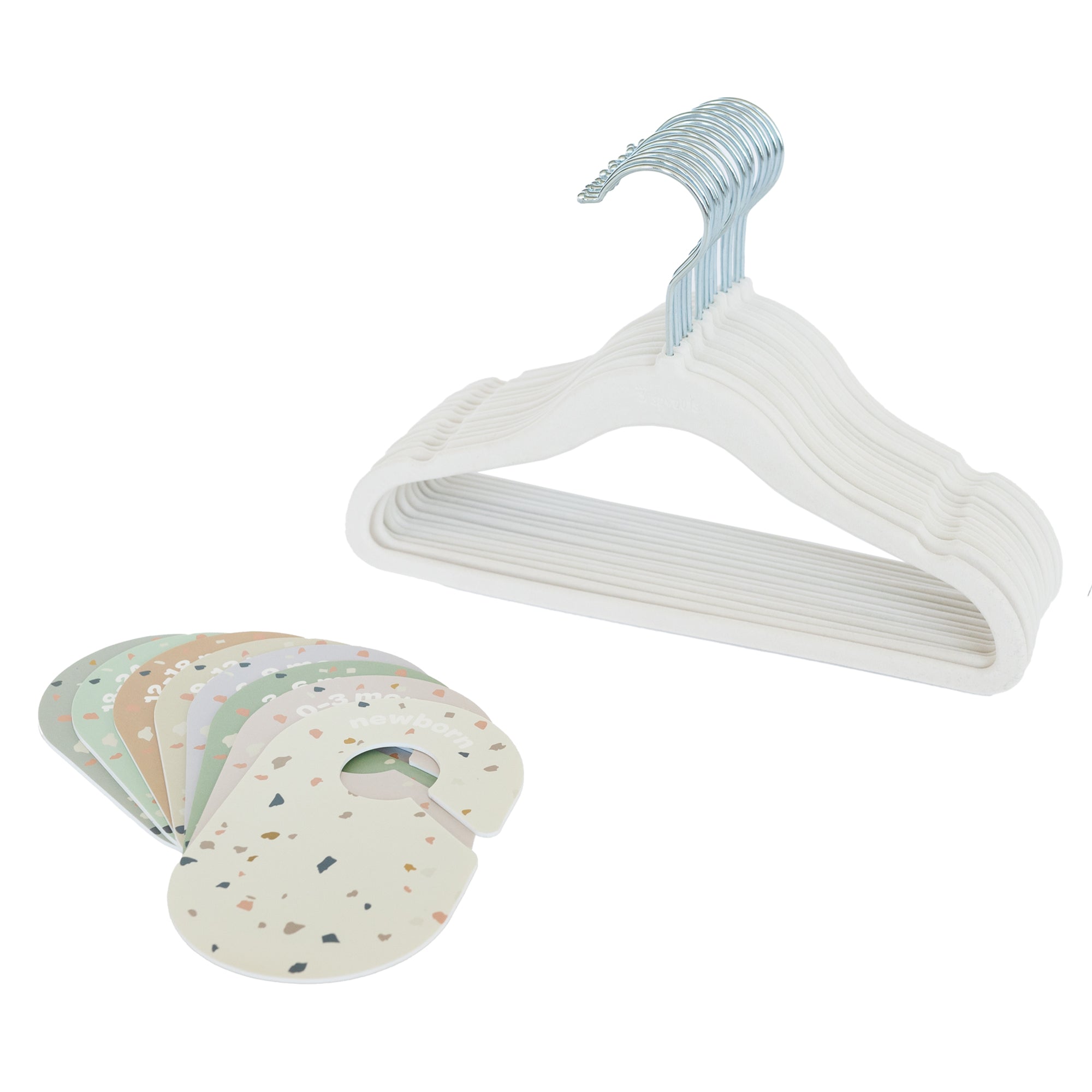 3-sprouts-set-cintres-velours-cr-me-s-parateurs-terrazzo image 1