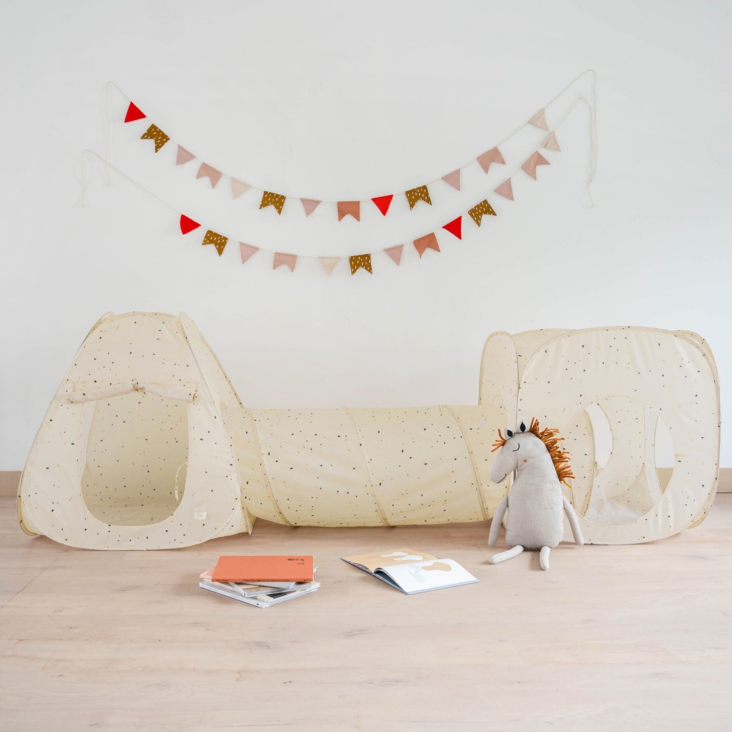 3-sprouts-terrazzo-beige-ensemble-tente-de-jeu-3-en-1-avec-tunnel image 5