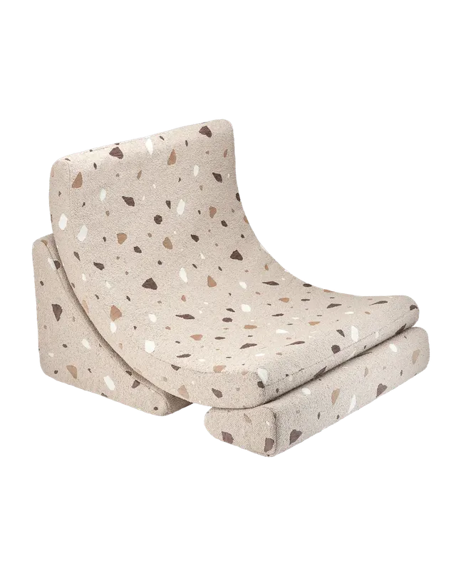 wigiwama-fauteuil-lune-chaise-modulable-enfant-terrazzo-sand image 1