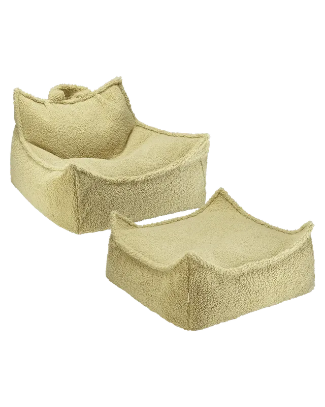 wigiwama-kit-fauteuil-poire-enfant-ottoman-carr-matcha image 1