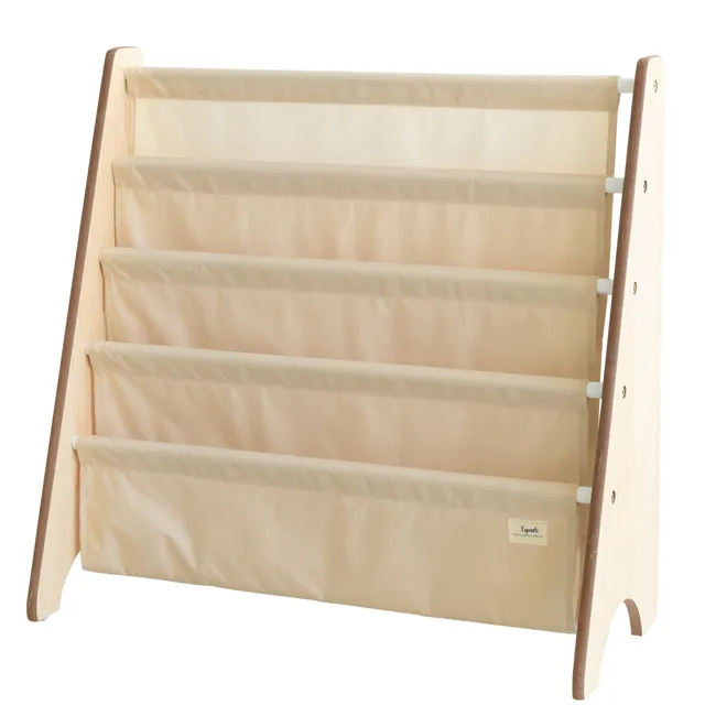 3-sprouts-porte-livres-tissu-recycl-beige-biblioth-que-enfant image 1