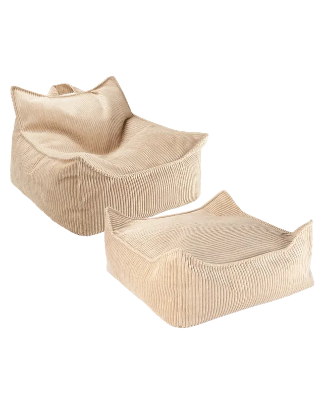 wigiwama-kit-fauteuil-poire-enfant-ottoman-carr-brown-sugar-velours-c-tel image 1