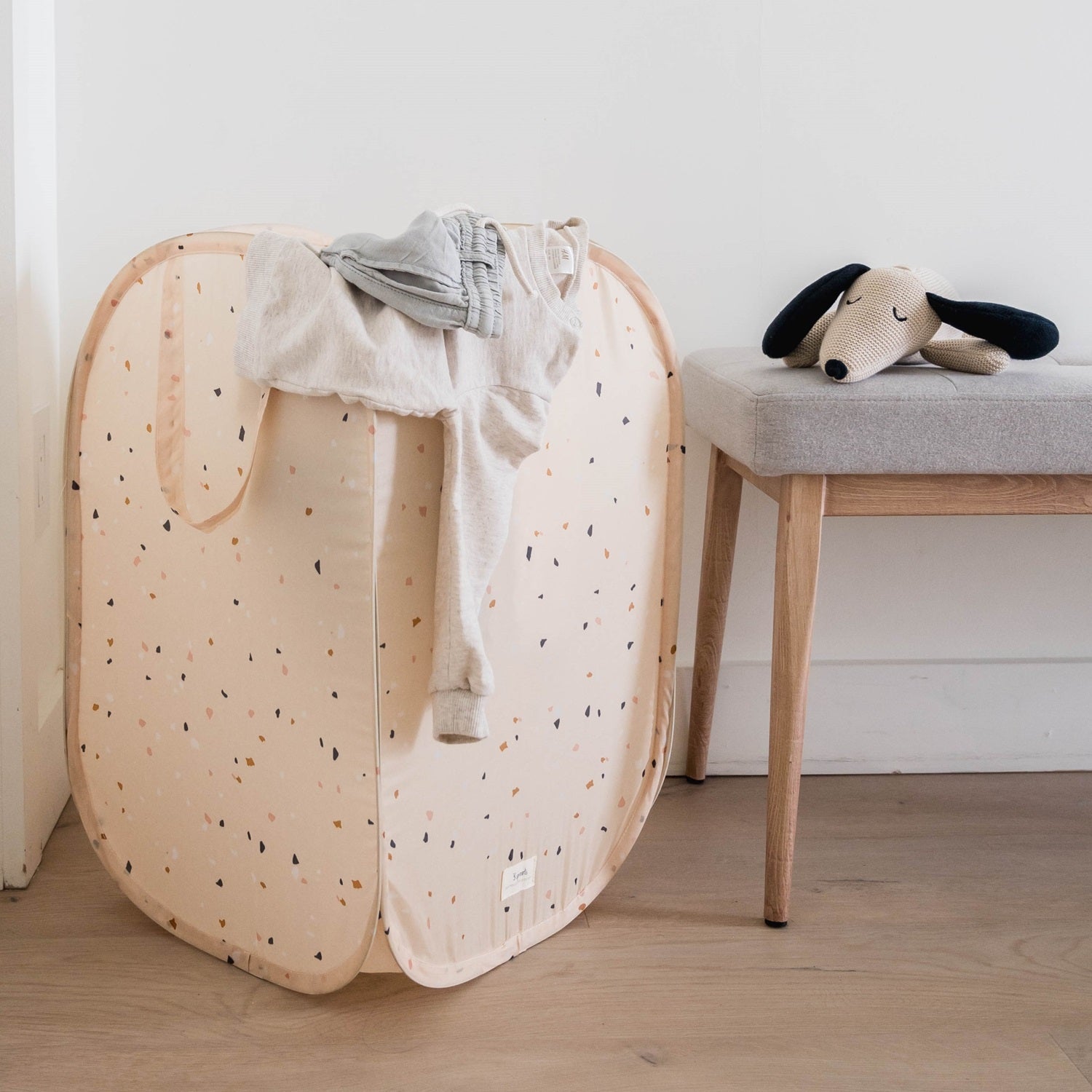 3-sprouts-panier-linge-pop-up-terrazzo-beige-tissu-recycl image 6