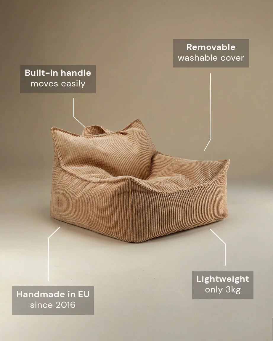 wigiwama-fauteuil-poire-toffee-velours-c-tel-pouf-enfant image 4