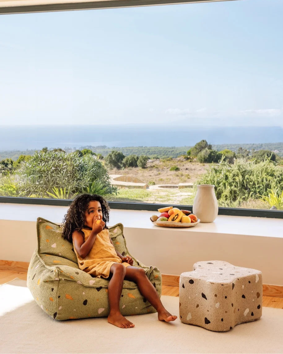 wigiwama-fauteuil-poire-pouf-enfant-terrazzo-moss image 6
