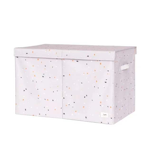 3-sprouts-coffre-de-rangement-pliable-en-tissu-recycl-gris-terrazzo image 1