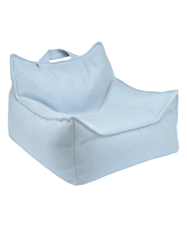 wigiwama-fauteuil-poire-outdoor-pouf-enfant-azure image 1