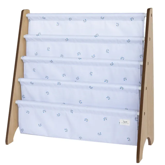 3-sprouts-biblioth-que-enfant-tissu-recycl-mist-blueberry image 1