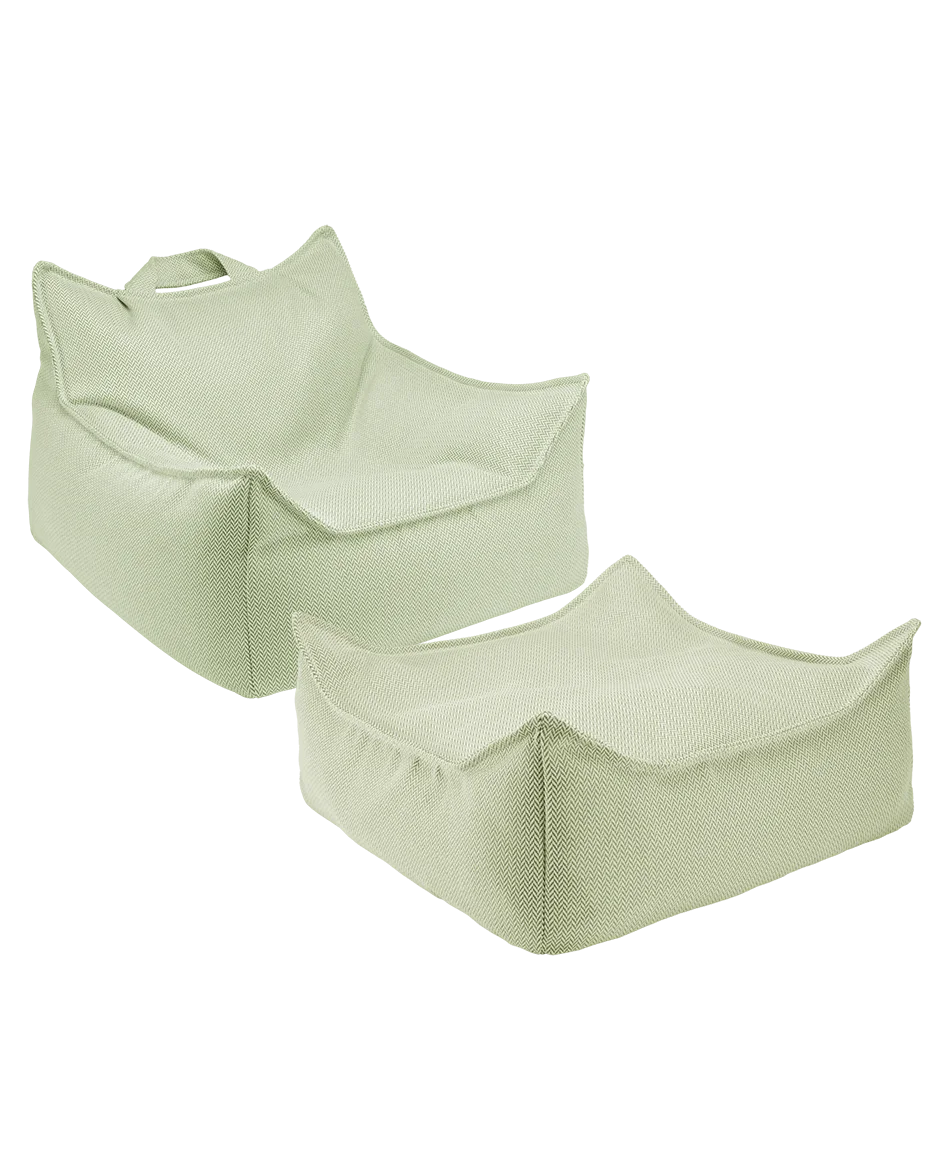 wigiwama-kit-fauteuil-poire-enfant-ottoman-carr-herba-ext-rieur image 1