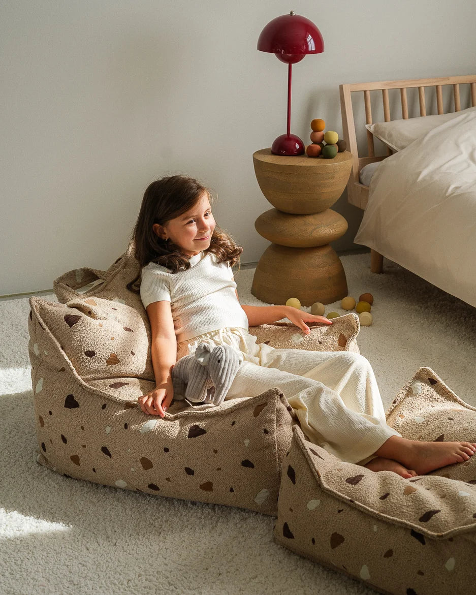 wigiwama-fauteuil-poire-terrazzo-sand-pouf-enfant image 7