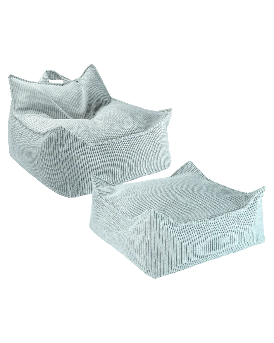 wigiwama-kit-fauteuil-poire-et-ottoman-peppermint-green image 1