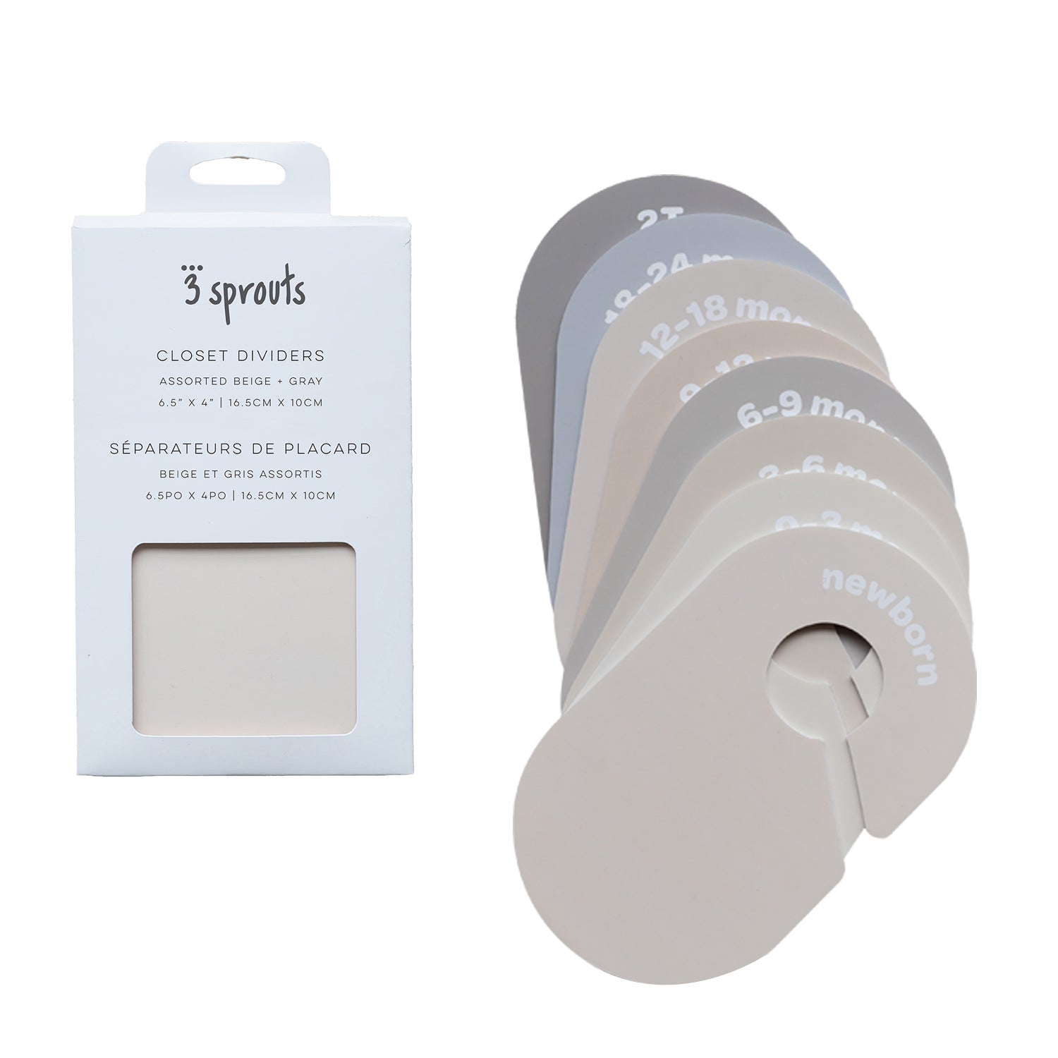 3-sprouts-s-parateurs-penderie-naissance-24-mois-beige-gray image 1