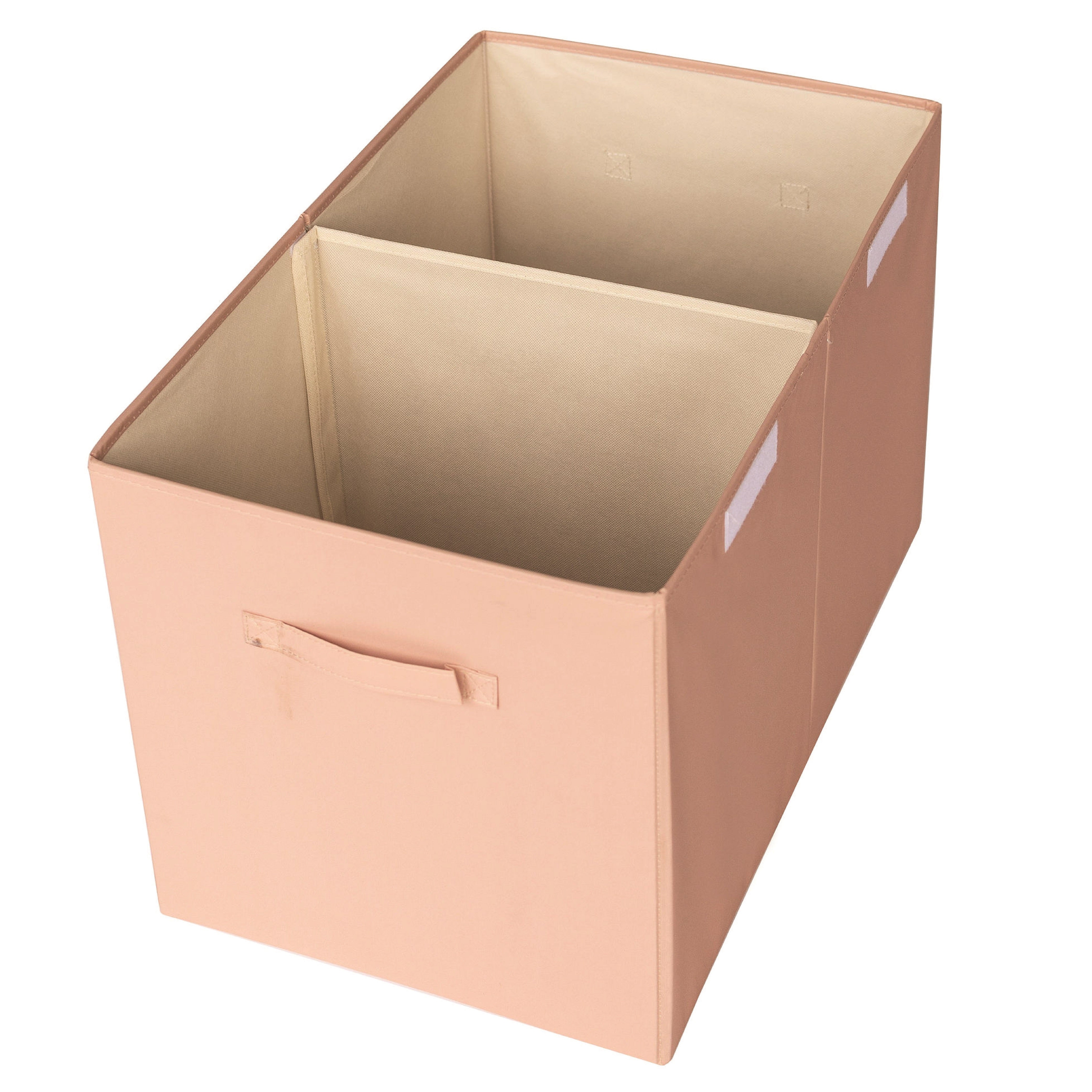 3-sprouts-coffre-de-rangement-pliable-clay-tissu-recycl-2-compartiments image 3