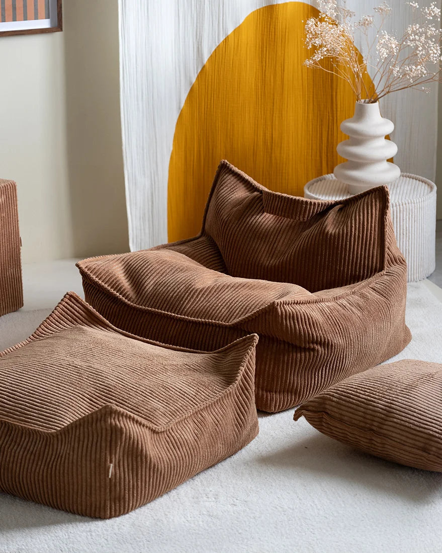 wigiwama-fauteuil-poire-toffee-velours-c-tel-pouf-enfant image 3