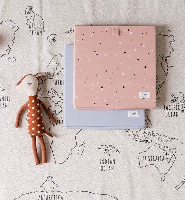 3-sprouts-bo-te-de-rangement-tissu-recycl-grise-33-x-33-x-33-cm image 2