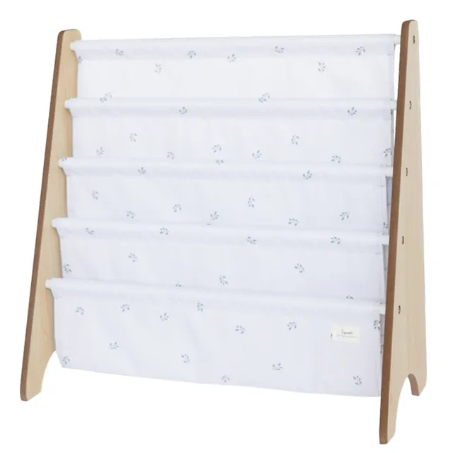 3-sprouts-biblioth-que-enfant-tissu-recycl-ivory-blueberry image 1
