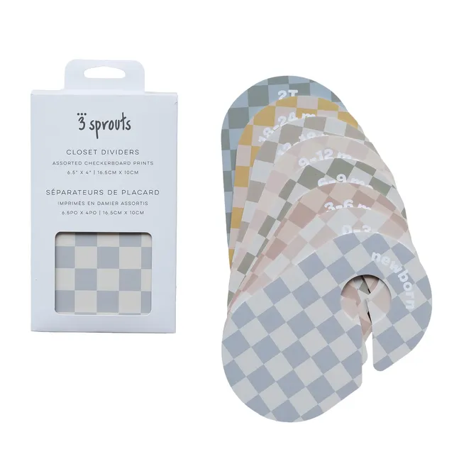 3-sprouts-s-parateurs-penderie-damier-naissance-24-mois-lot-8 image 1