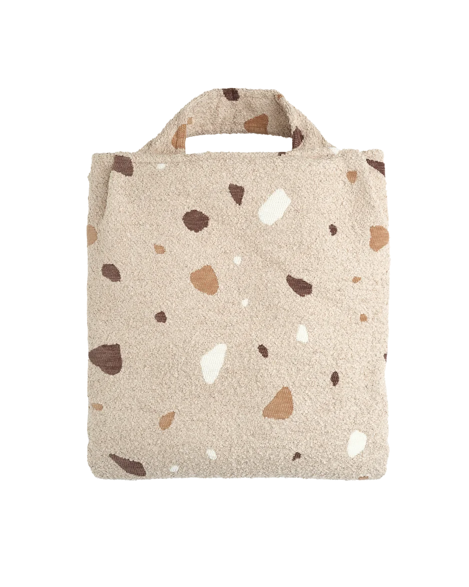 wigiwama-housse-fauteuil-poire-terrazzo-sand-housse-de-rechange image 1