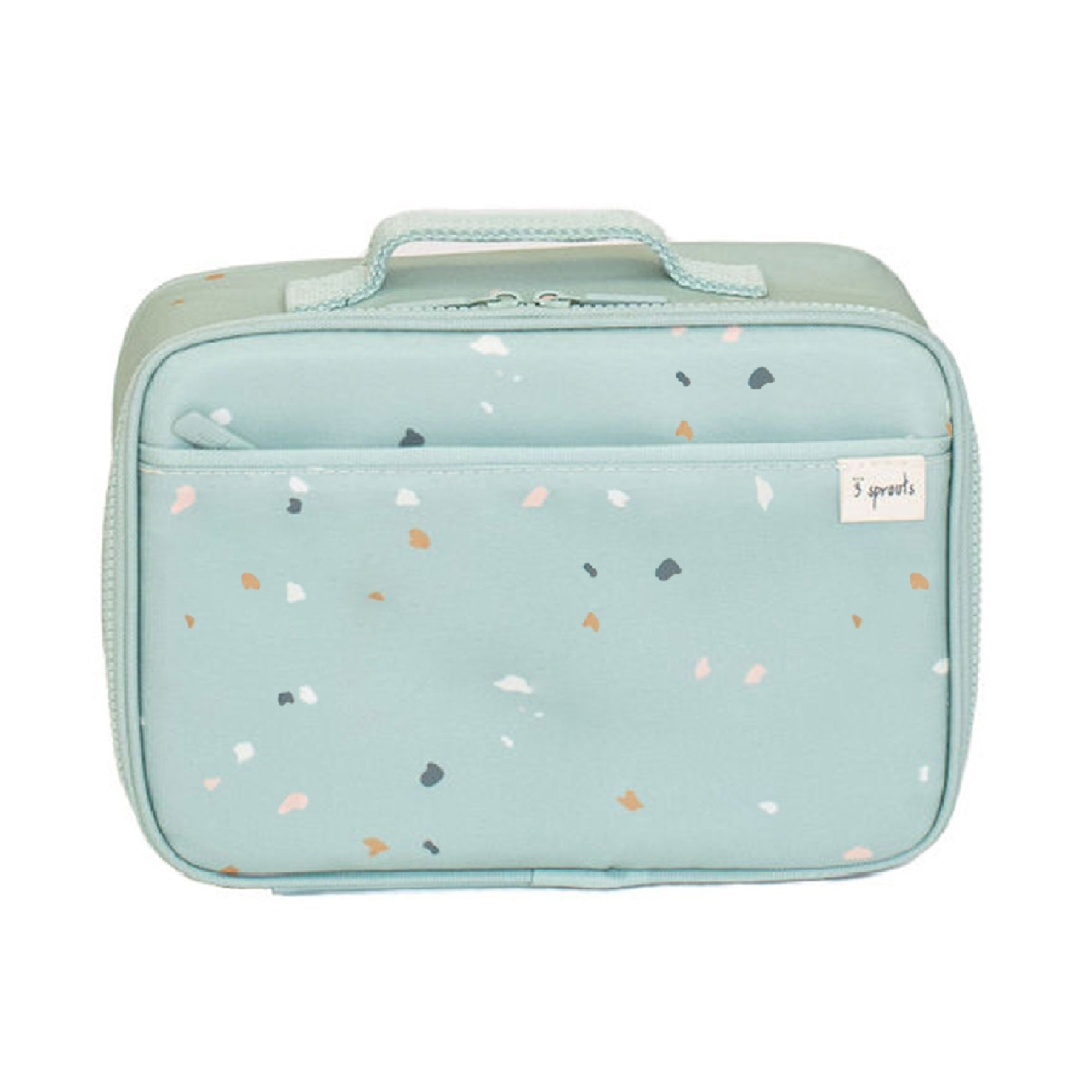3-sprouts-sac-lunch-isotherme-tissu-recycl-terrazzo-green image 2