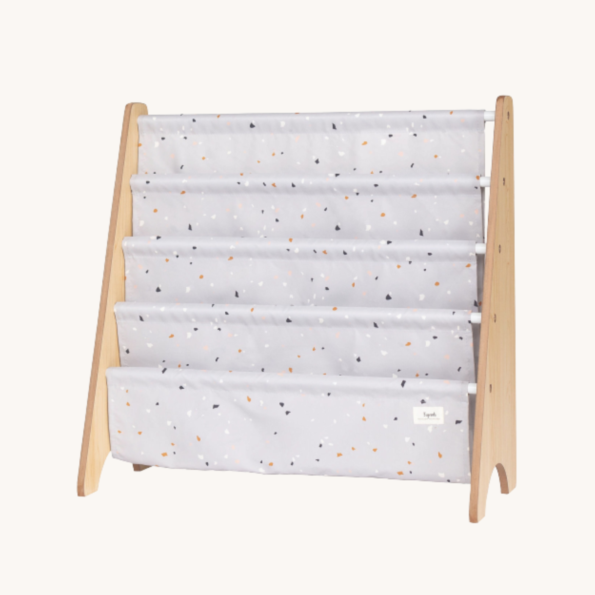 3-sprouts-porte-livres-en-tissu-recycl-gris-clair-terrazzo image 6
