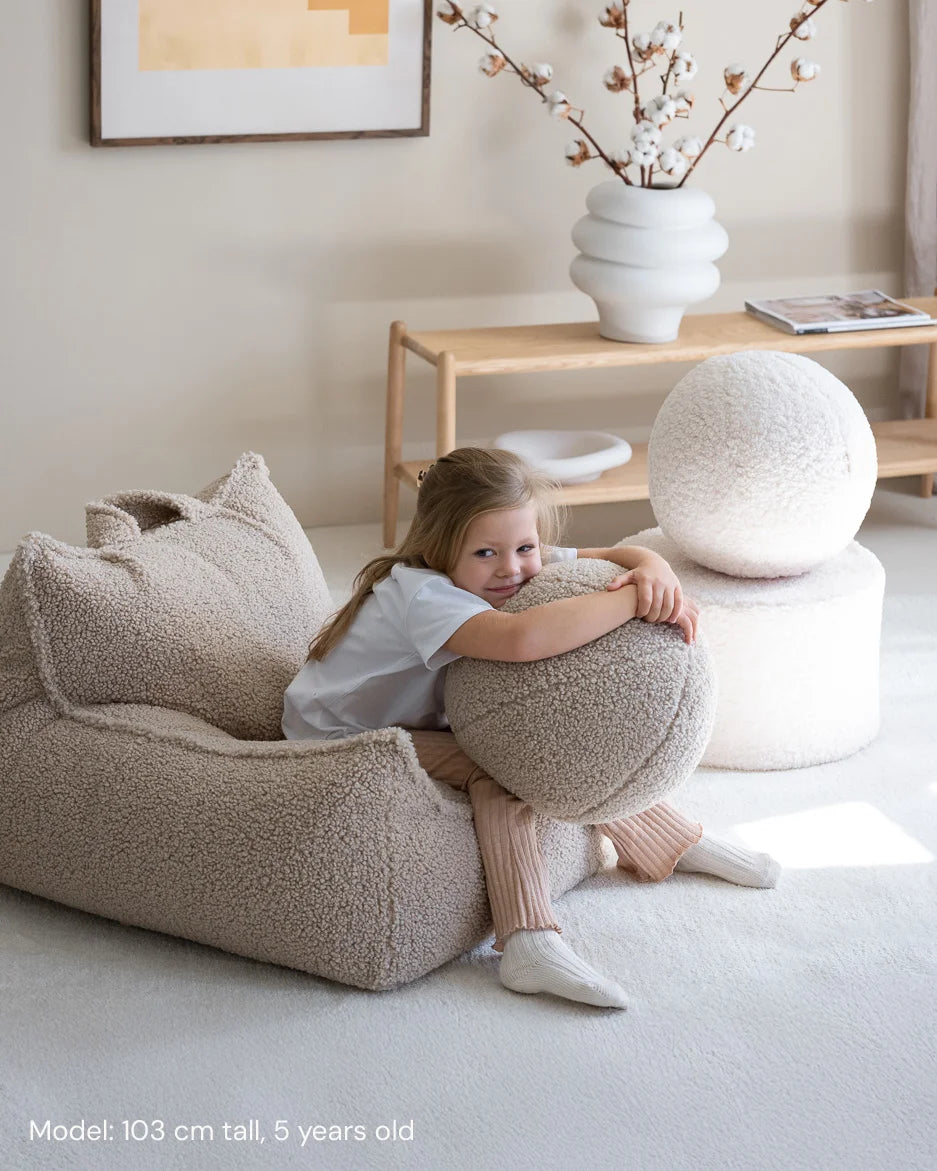 wigiwama-fauteuil-poire-biscuit-teddy-pouf-enfant image 2