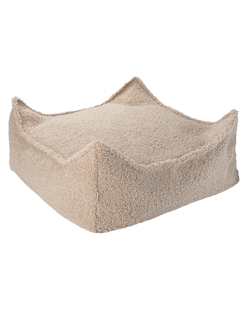 wigiwama-ottoman-carr-coussin-de-sol-carr-biscuit-effet-teddy image 1