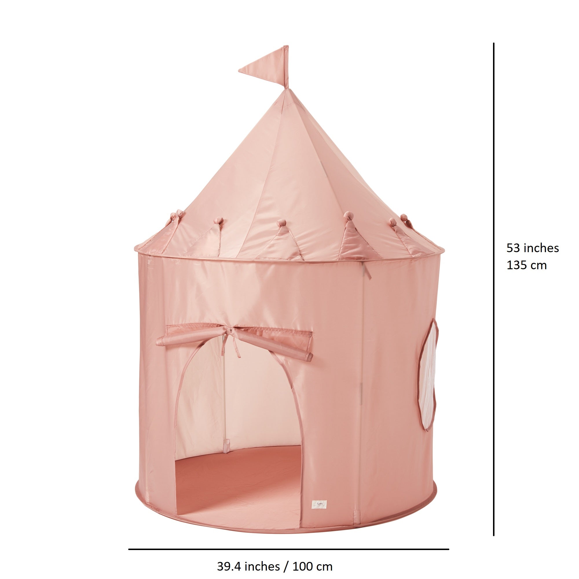 3-sprouts-tente-de-jeu-enfant-tissu-recycl-rose image 3