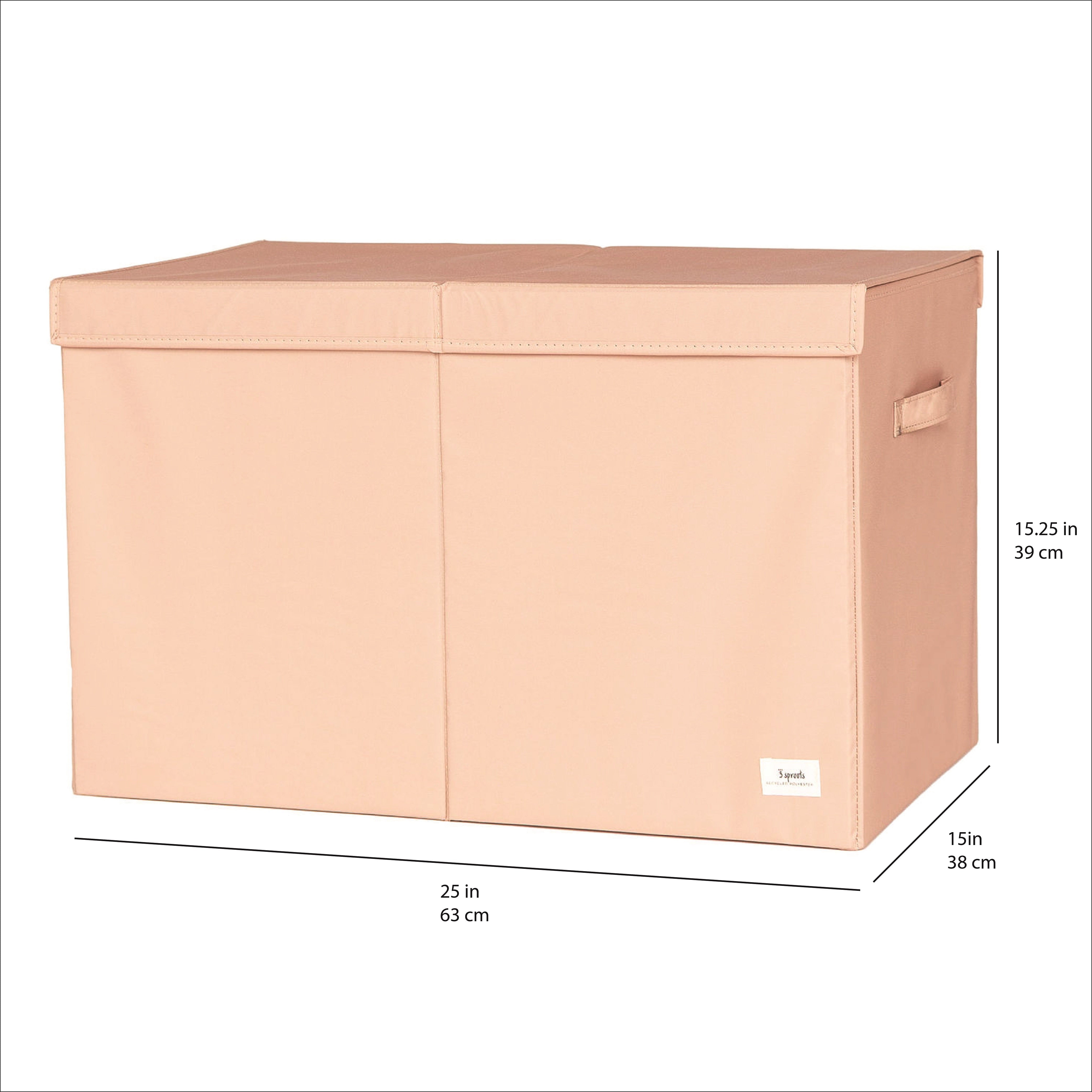 3-sprouts-coffre-de-rangement-pliable-clay-tissu-recycl-2-compartiments image 4