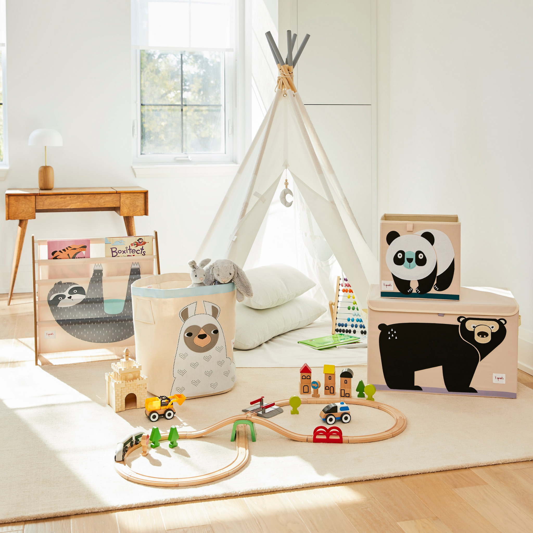 3-sprouts-ours-coffre-jouets-en-feutrine-animale image 4