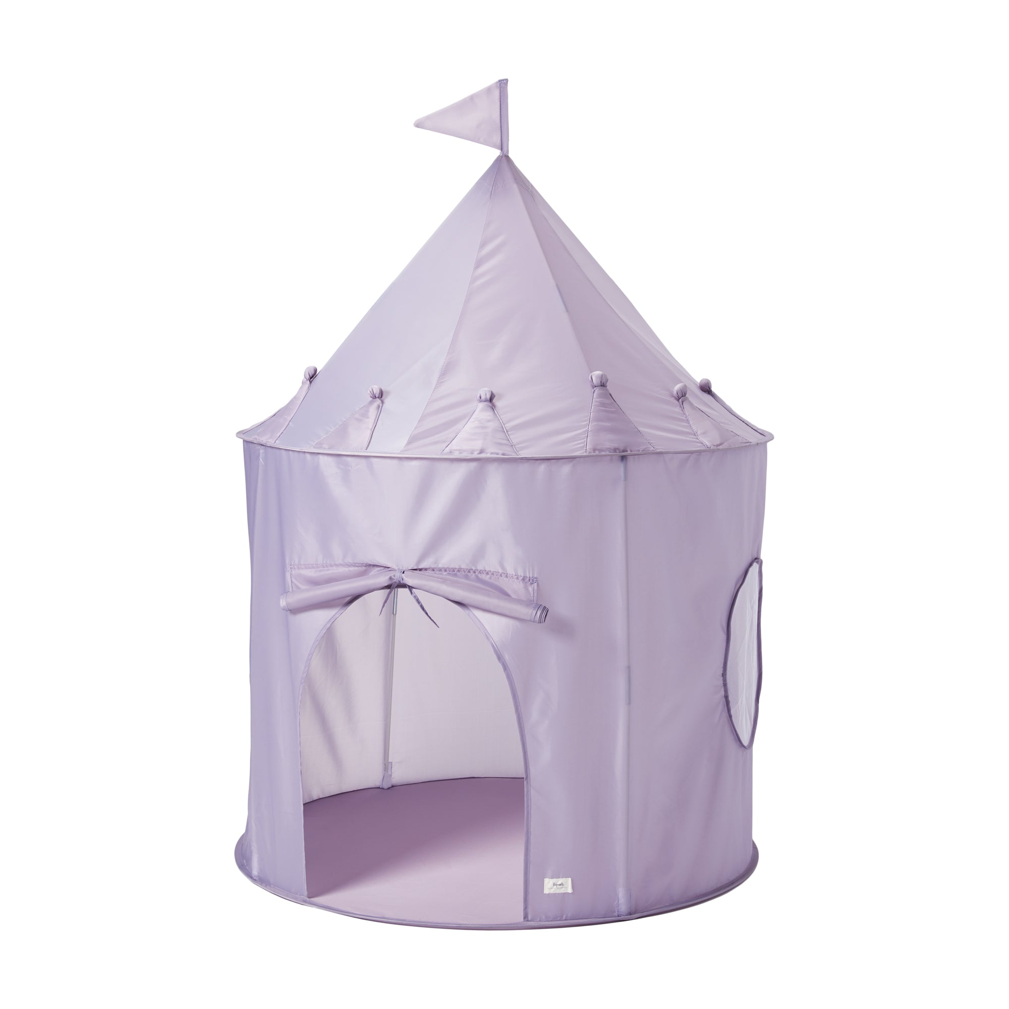 3-sprouts-tente-de-jeu-enfant-violet-en-tissu-recycl-tipi-cocon image 1