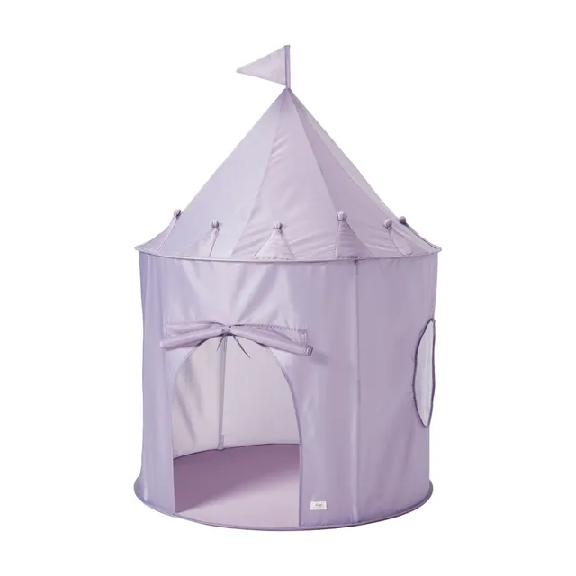 3-sprouts-tente-de-jeu-enfant-violet-en-tissu-recycl-tipi-cocon image 1