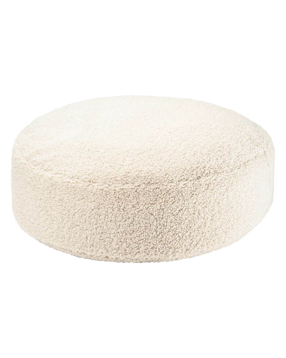 wigiwama-housse-de-rechange-ottoman-rond-cream-white-teddy image 2