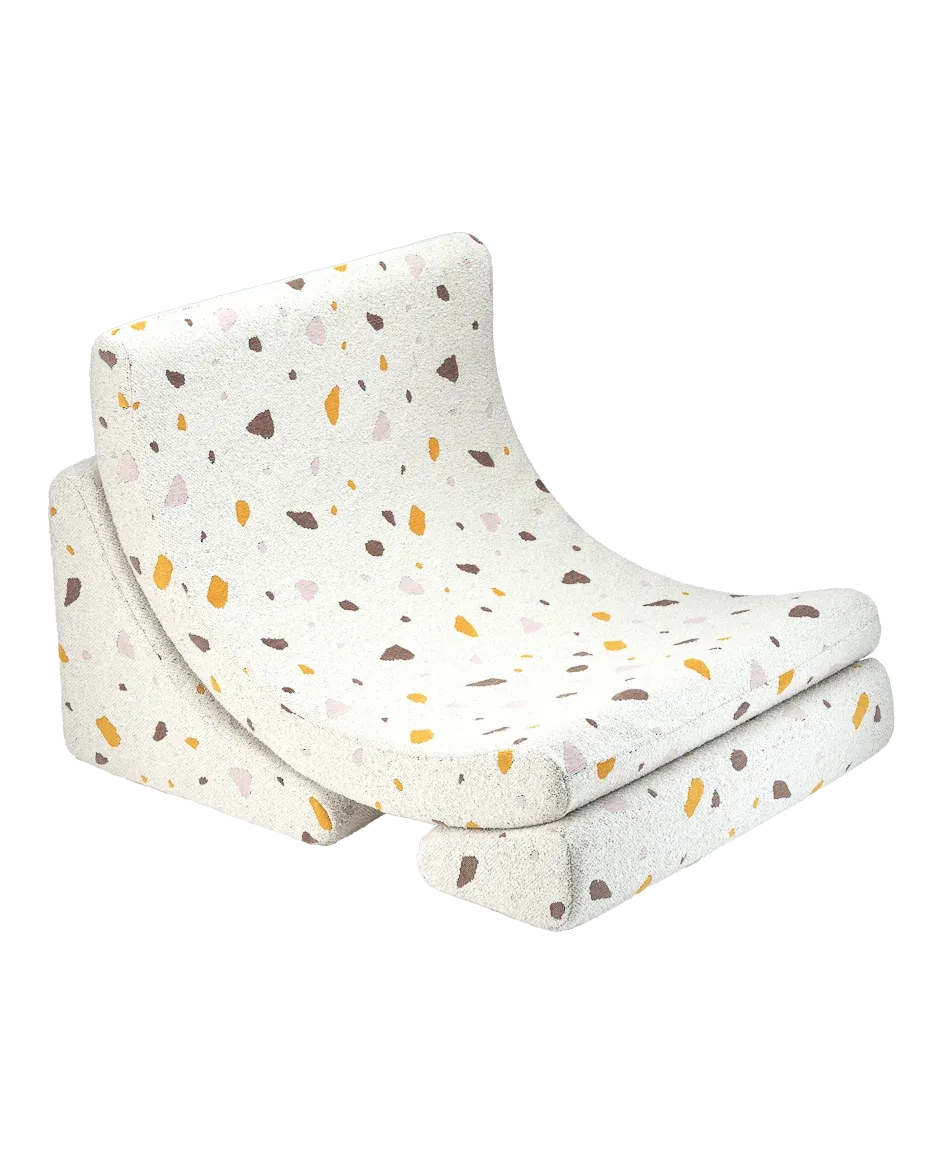 wigiwama-fauteuil-lune-chaise-modulable-enfant-terrazzo-marble image 1
