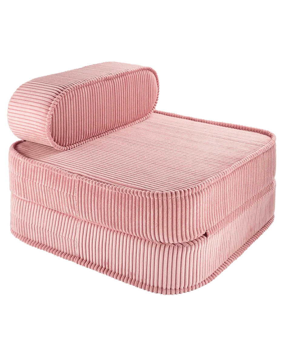 wigiwama-fauteuil-pliant-pink-mousse-chauffeuse-enfant-convertible image 1