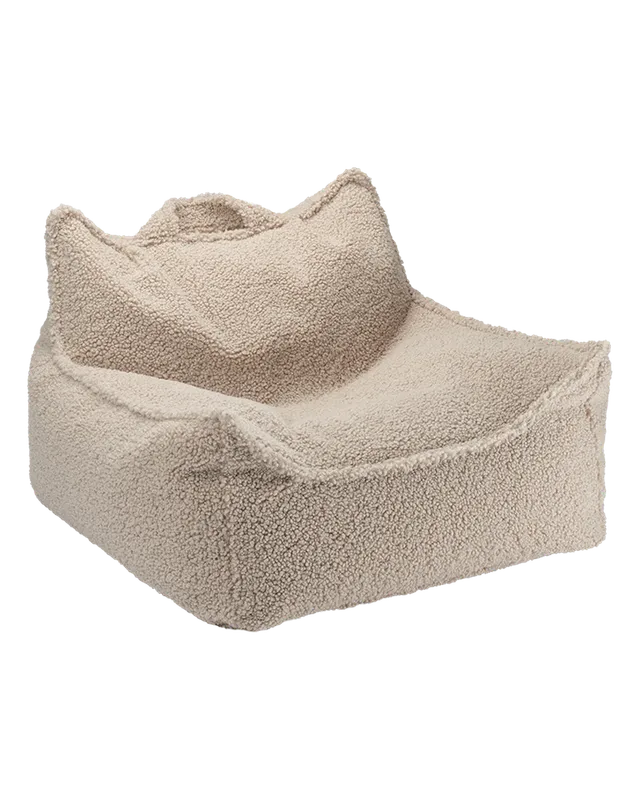 wigiwama-fauteuil-poire-biscuit-teddy-pouf-enfant image 1
