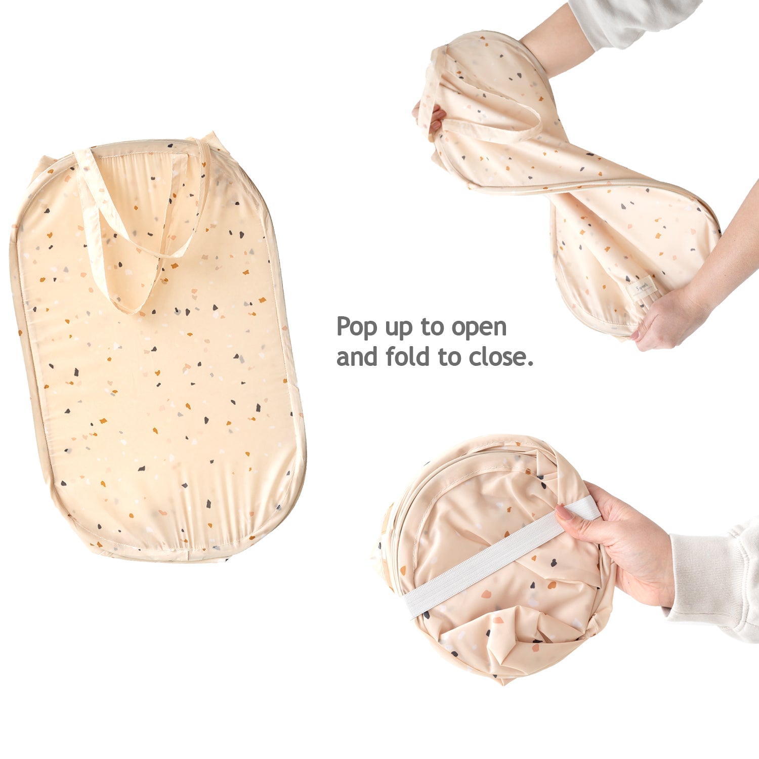 3-sprouts-panier-linge-pop-up-terrazzo-beige-tissu-recycl image 7