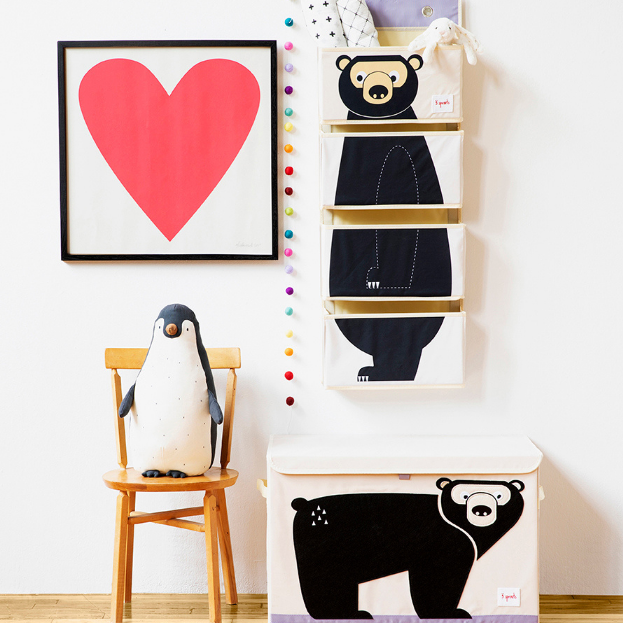 3-sprouts-ours-coffre-jouets-en-feutrine-animale image 3