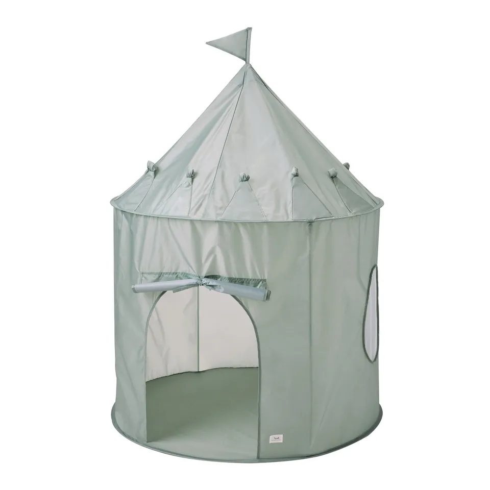 3-sprouts-tente-de-jeu-tissu-recycl-verte-cabane-enfant image 1