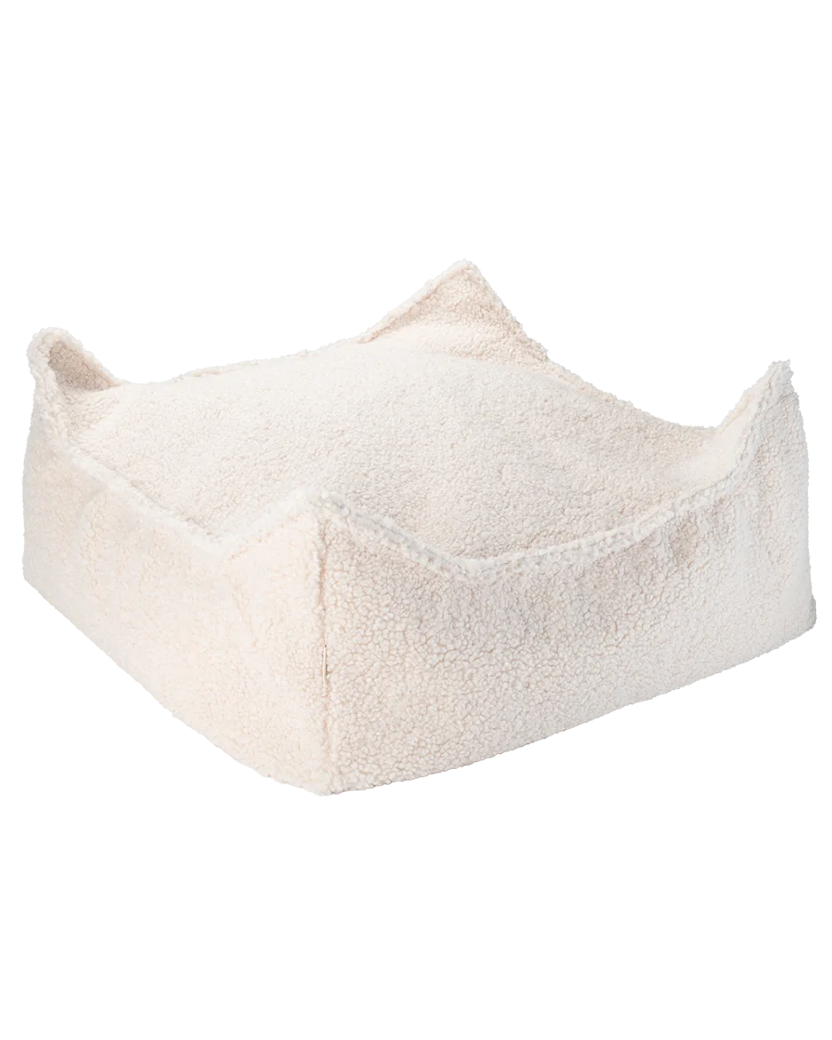 wigiwama-cream-white-coussin-de-sol-ottoman-carr-teddy image 1