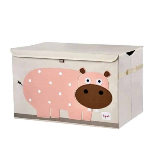 3-sprouts-coffre-jouets-enfant-hippo-en-feutrine image 1