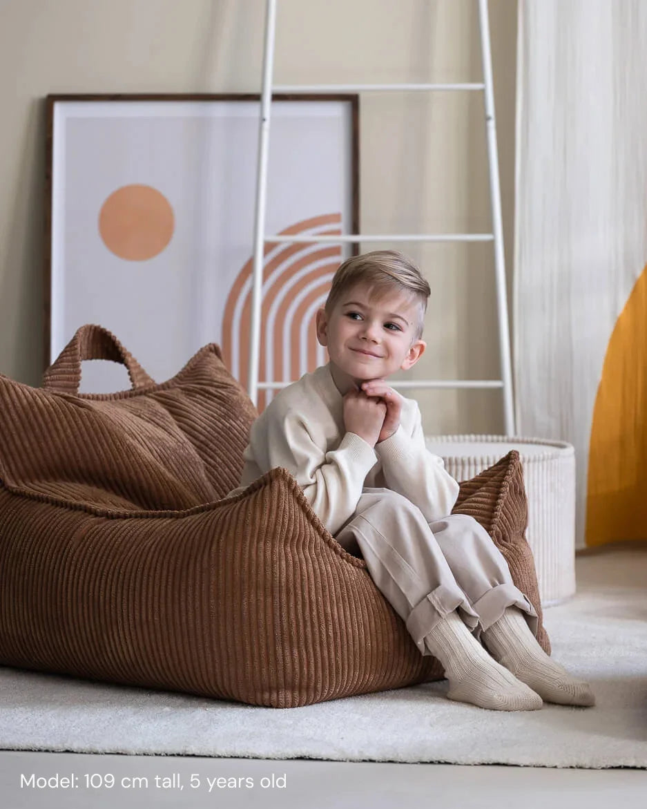 wigiwama-fauteuil-poire-toffee-velours-c-tel-pouf-enfant image 2