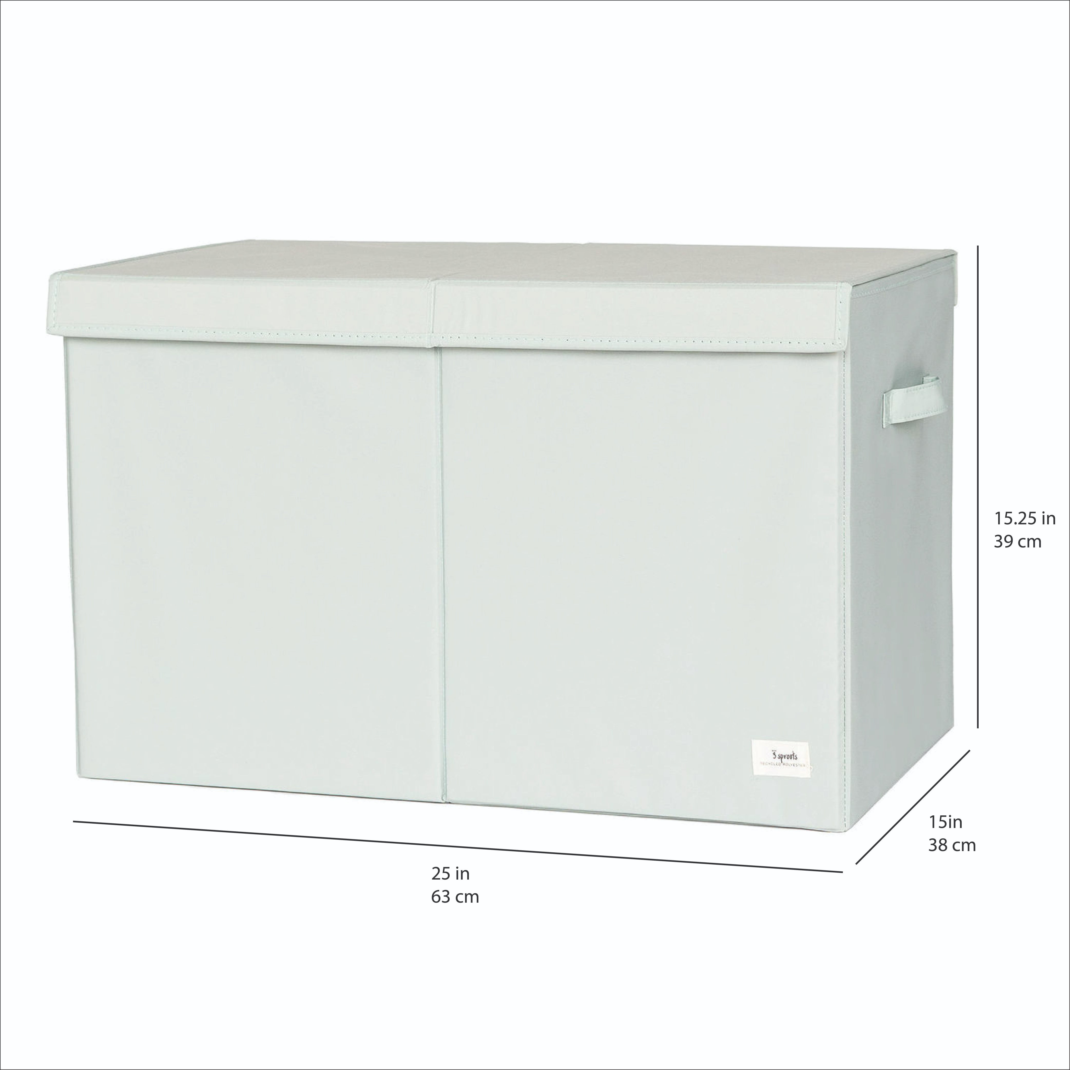 3-sprouts-coffre-de-rangement-pliable-en-tissu-recycl-vert image 4
