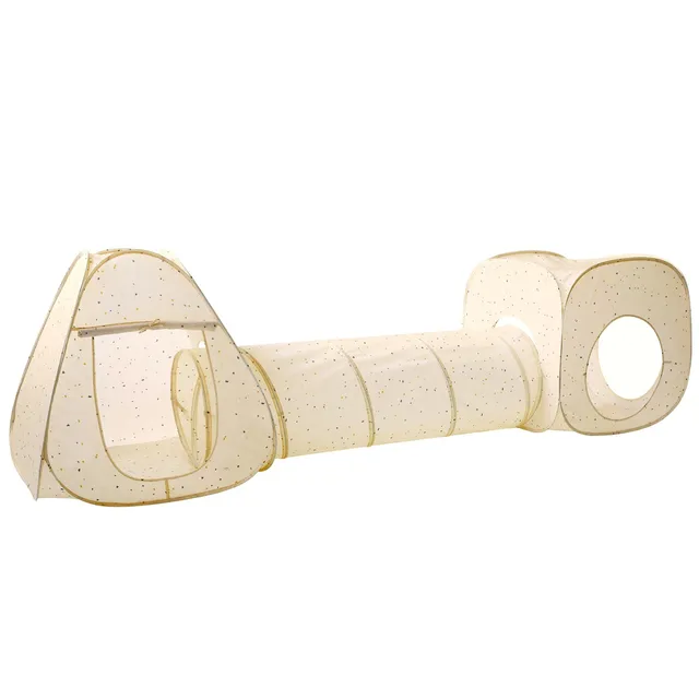 3-sprouts-terrazzo-beige-ensemble-tente-de-jeu-3-en-1-avec-tunnel image 1