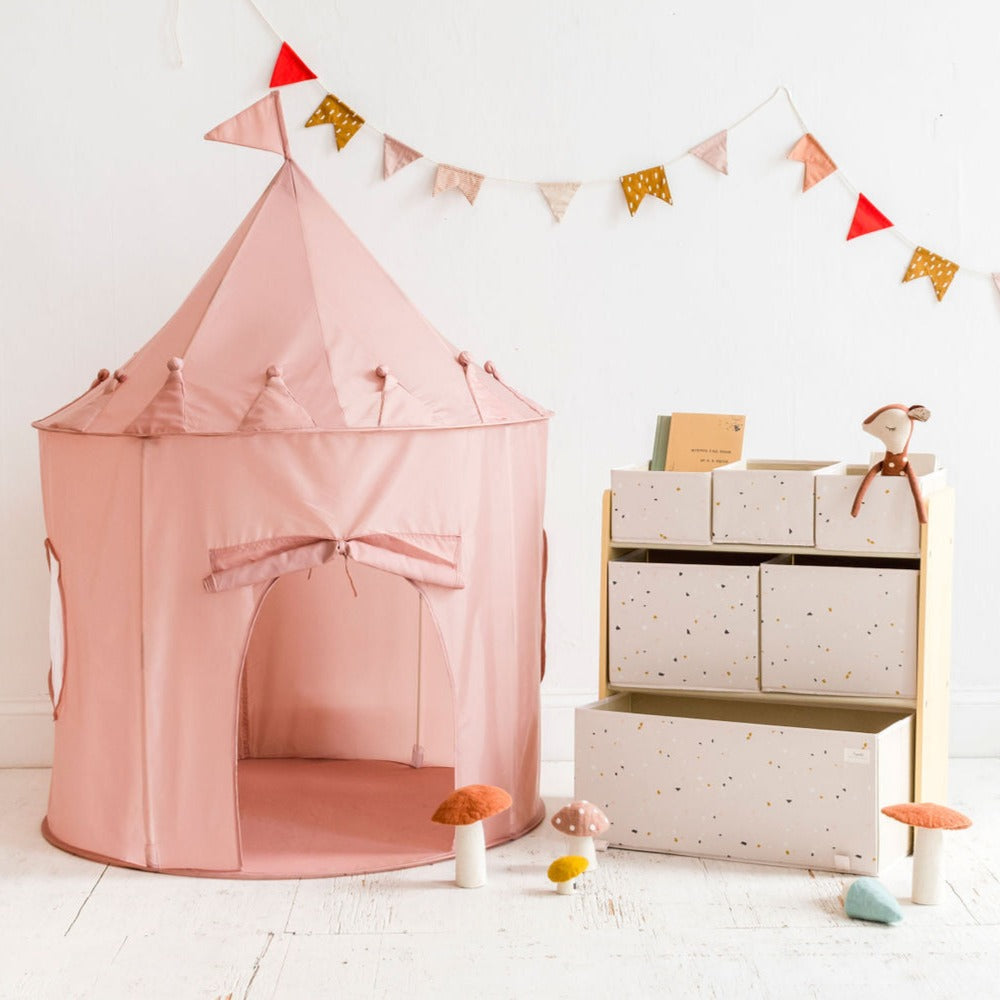 3-sprouts-tente-de-jeu-enfant-tissu-recycl-rose image 2