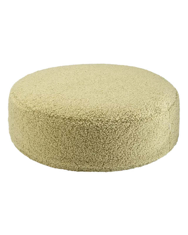wigiwama-ottoman-rond-matcha-coussin-de-sol-teddy-enfant image 1