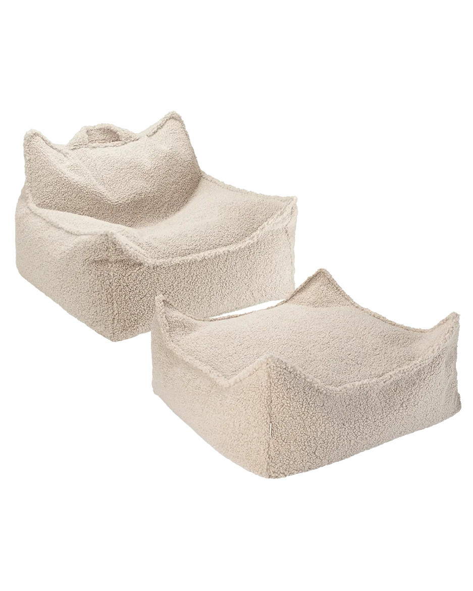 wigiwama-kit-fauteuil-poire-et-ottoman-biscuit image 1